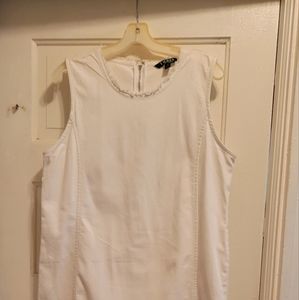 White Denim Dress